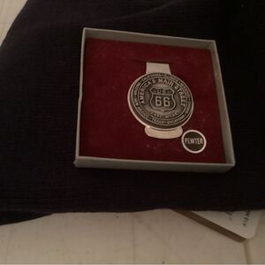 Route 66 Pewter Money Clip